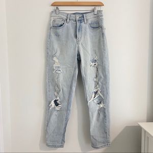 Wild Fable high rise distressed mom jeans